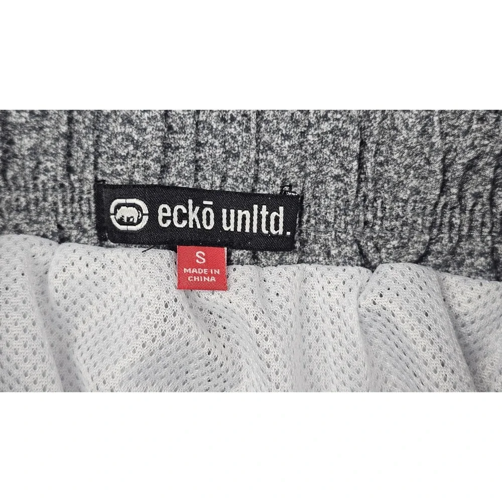 Ecko UNLTD Board Shorts Mens Small Gray Y2K‎ Surfing Swim Trunks Beach Vacation